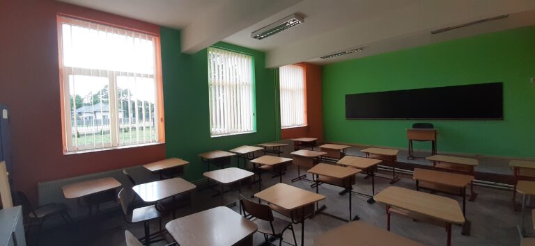Interiorul școlii după renovarea din 2022
