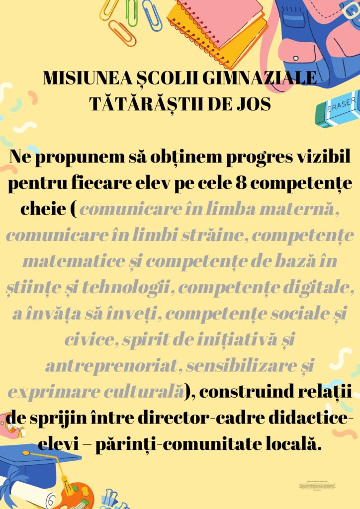 Misiunea școlii